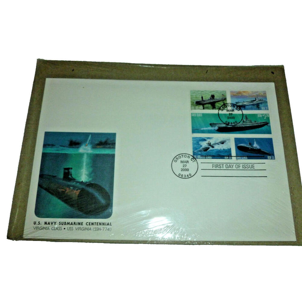 US FDC Scott# 3377a U.S. Navy Submarine Centennial 2000 PL8 SEALED
